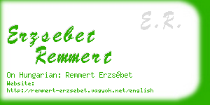 erzsebet remmert business card